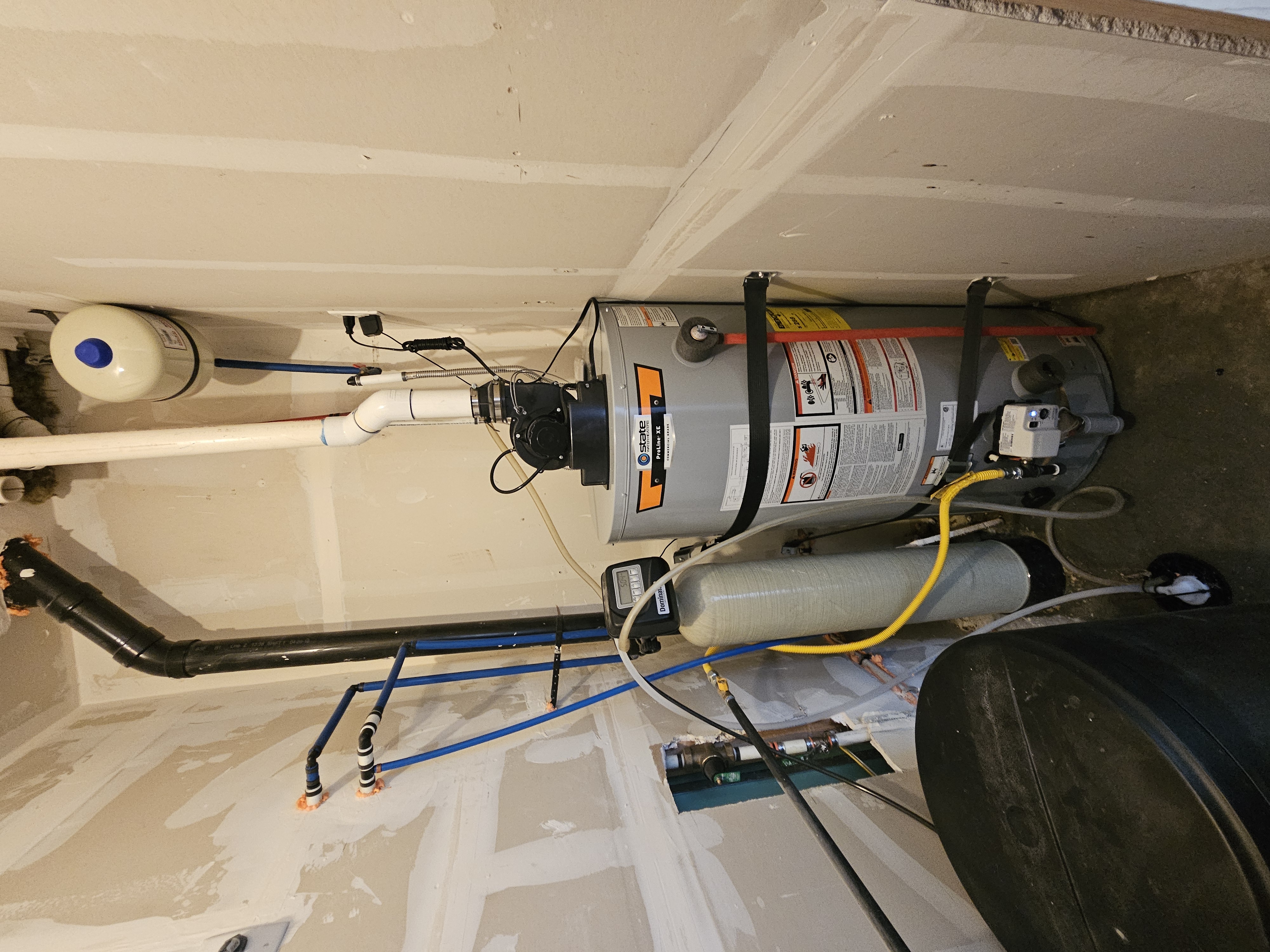 State ProLine XE power vent 50-gallon water heater installed in a Daybreak, South Jordan home
