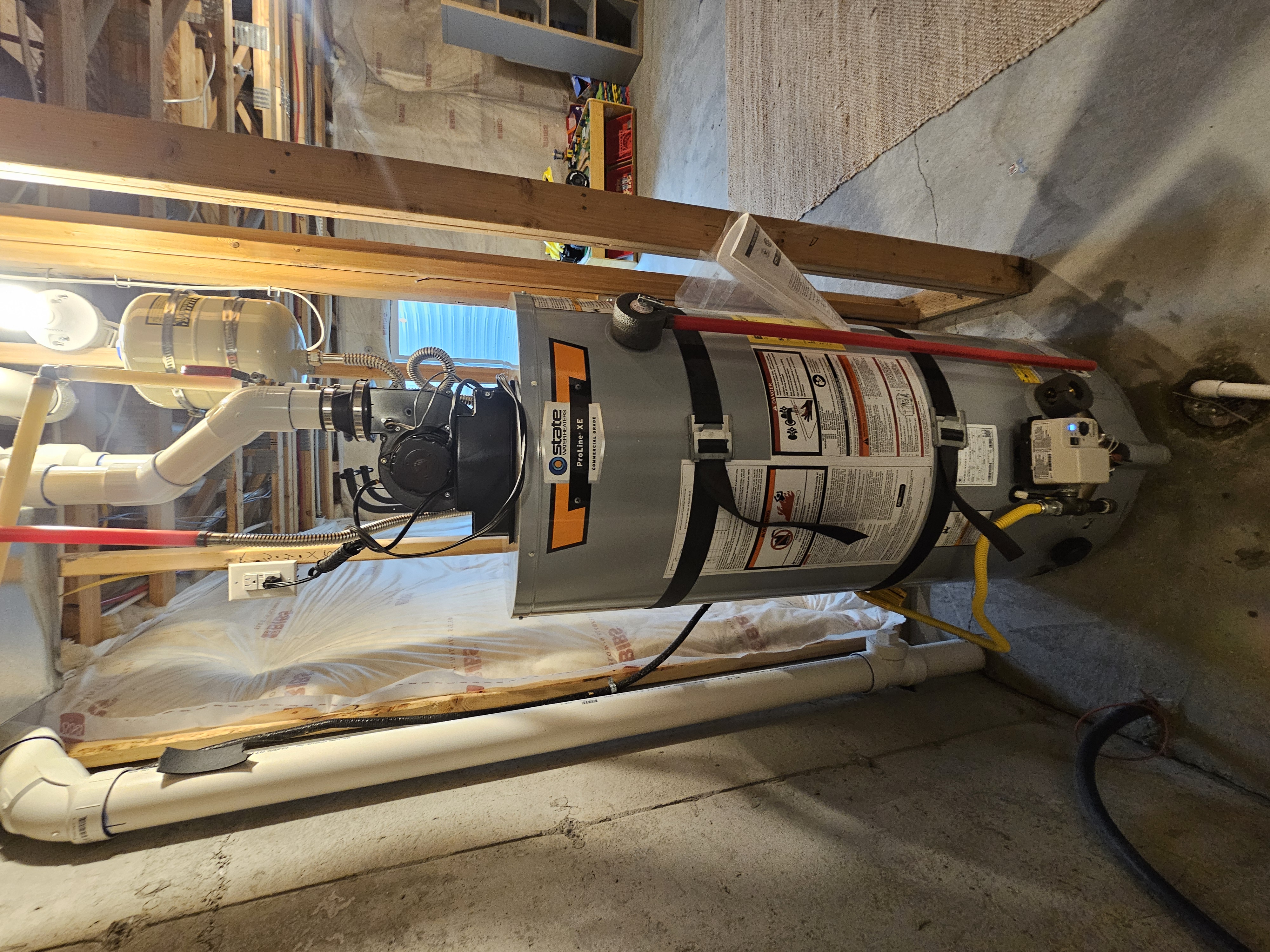 State ProLine XE power vent water heater installation in Park City, Utah