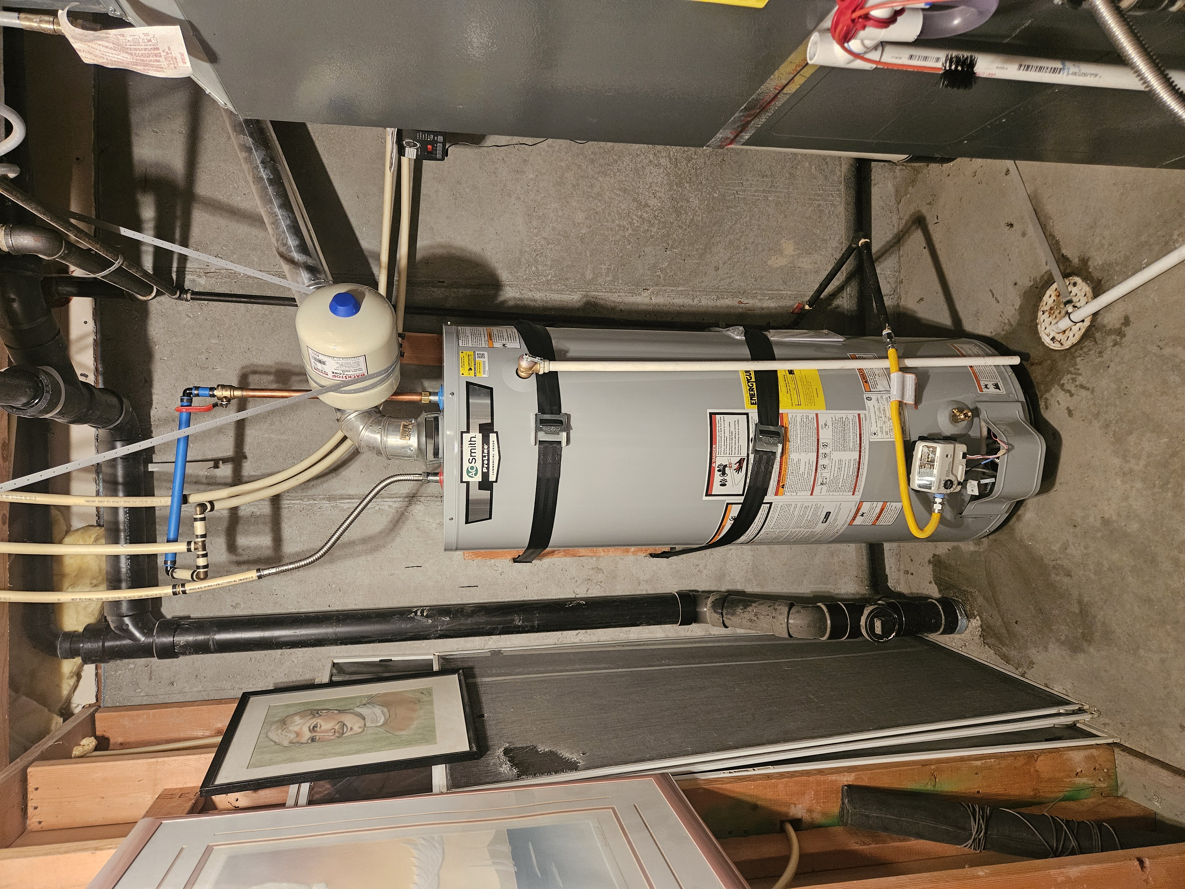 A.O. Smith ProLine gas water heater installation in Riverton, Utah